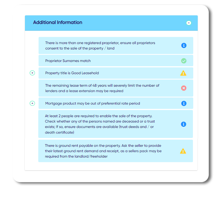 Land Registry Title insights conveyancing software